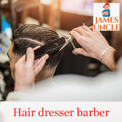 Hair dresser Mr. Sisir Sarkar in Barisha